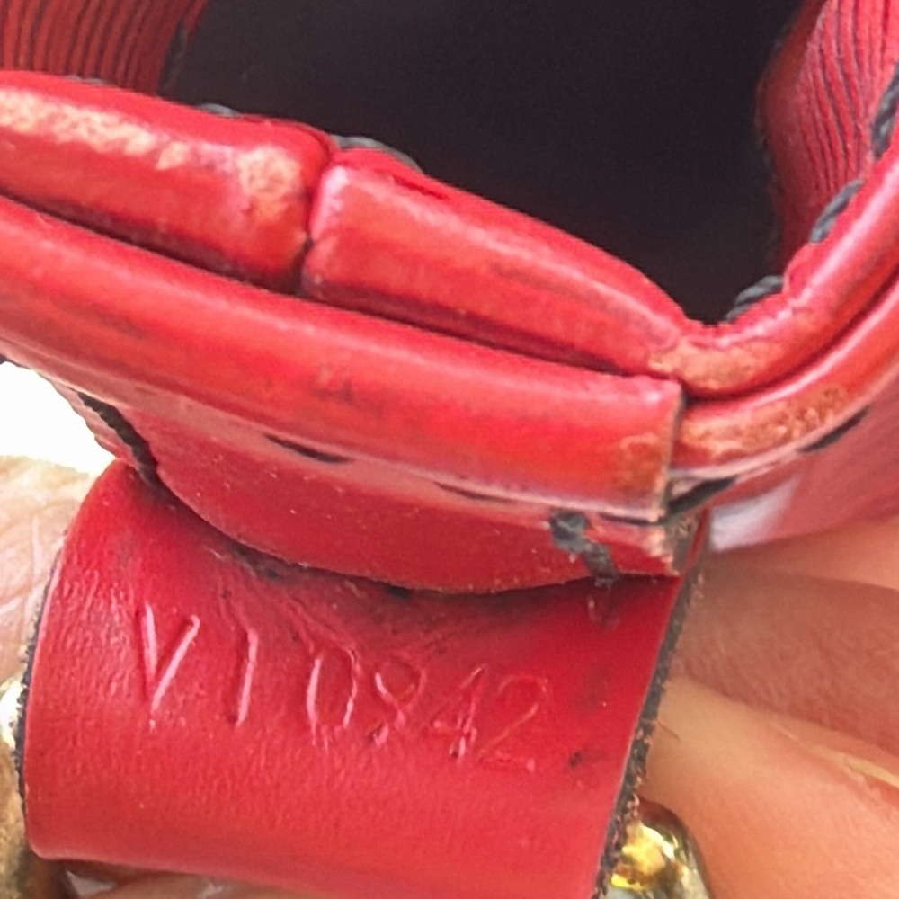 Red Epi Gm bucket bag. Louis Vuitton
